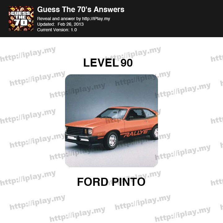 Guess the 70's Level 90