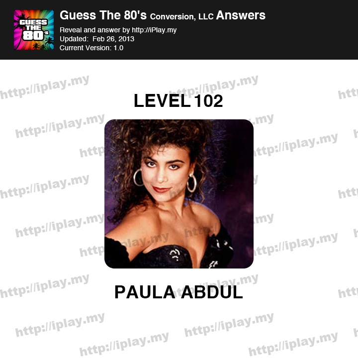 Guess the 80's Level 102