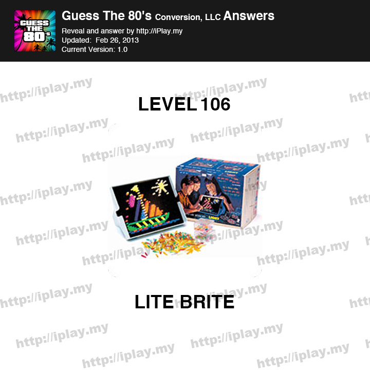 Guess the 80's Level 106