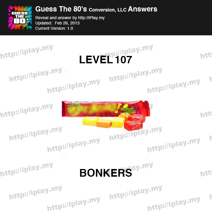 Guess the 80's Level 107