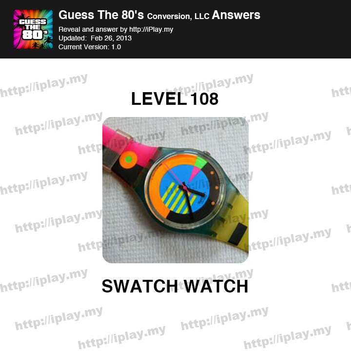 Guess the 80's Level 108