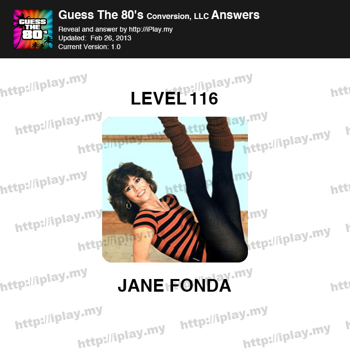 Guess the 80's Level 116