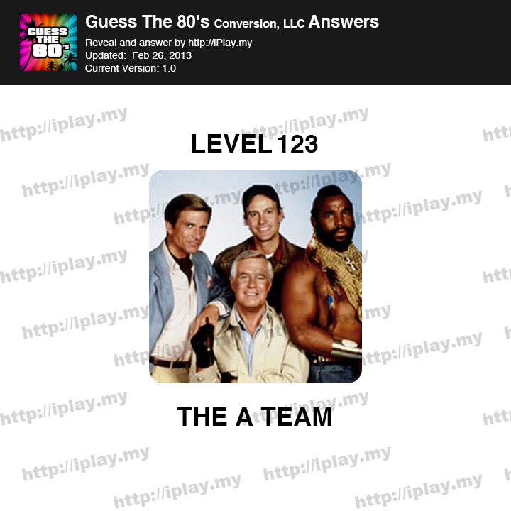 Guess the 80's Level 123