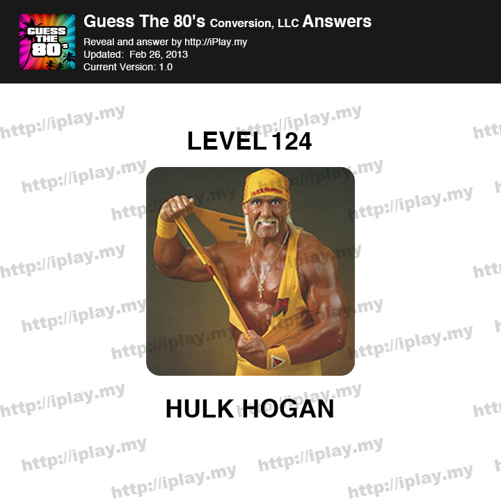 Guess the 80's Level 124