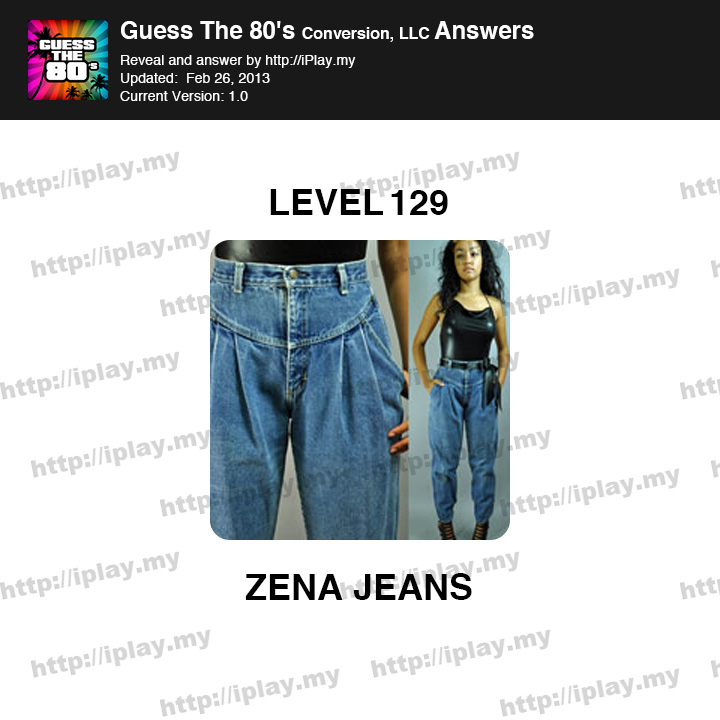 Guess the 80's Level 129