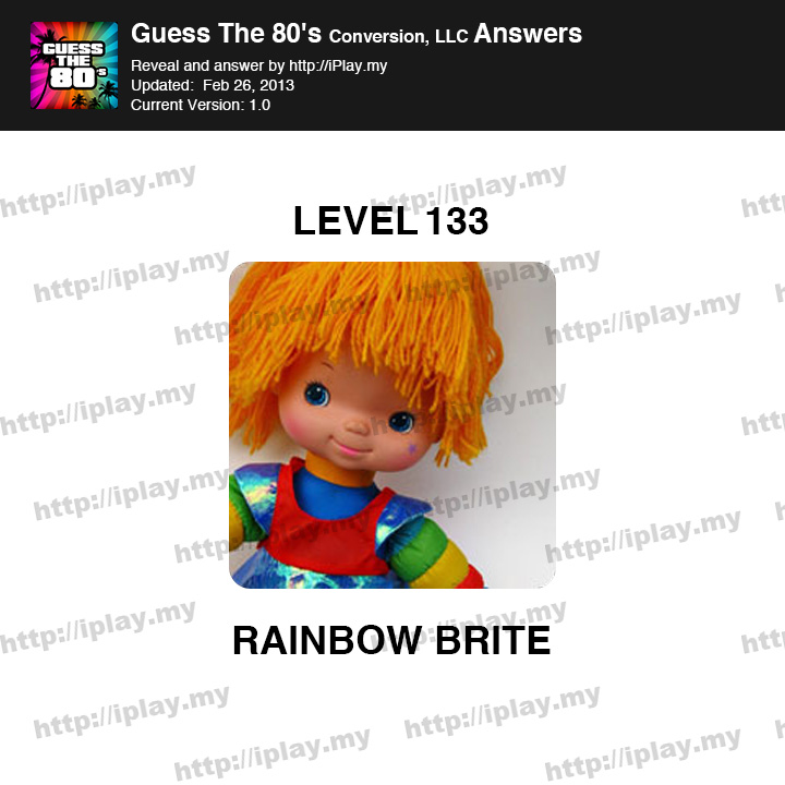 Guess the 80's Level 133