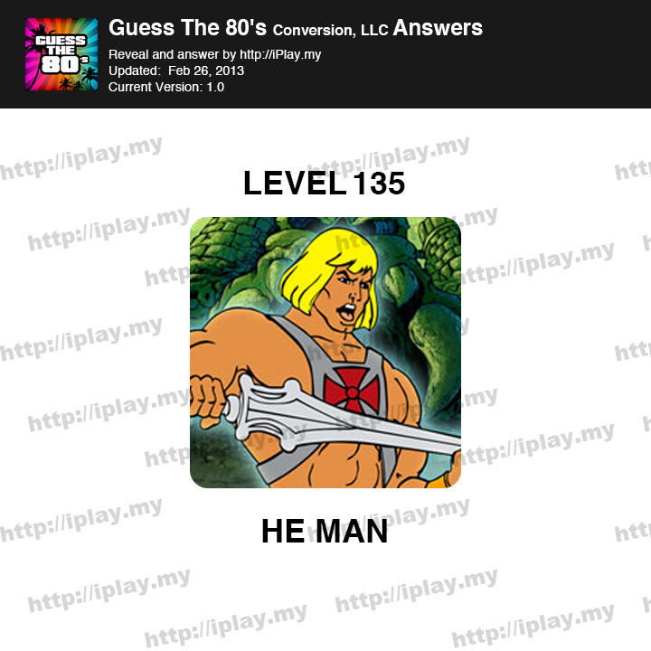 Guess the 80's Level 135