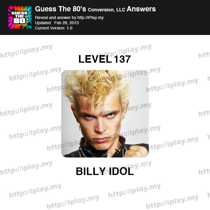 Guess the 80's Level 137