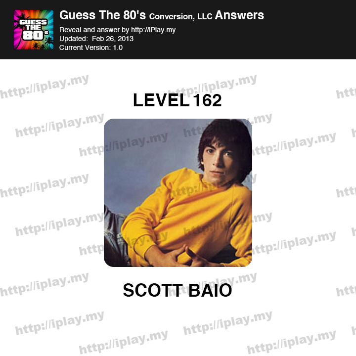 Guess the 80's Level 162