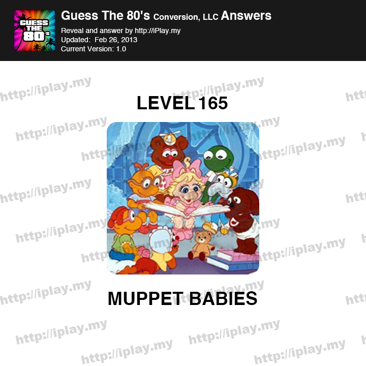 Guess the 80's Level 165