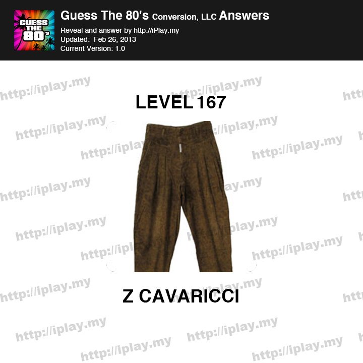 Guess the 80's Level 167