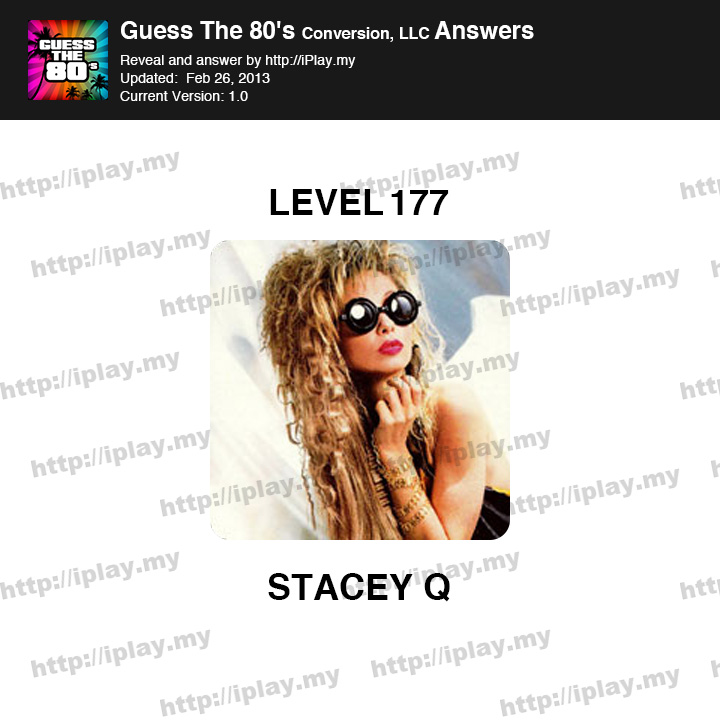 Guess the 80's Level 177