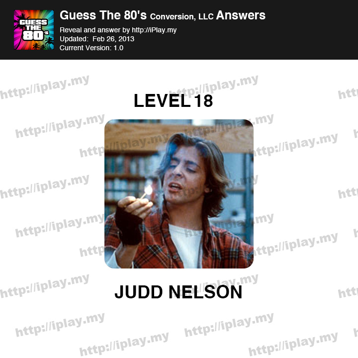 Guess the 80's Level 18