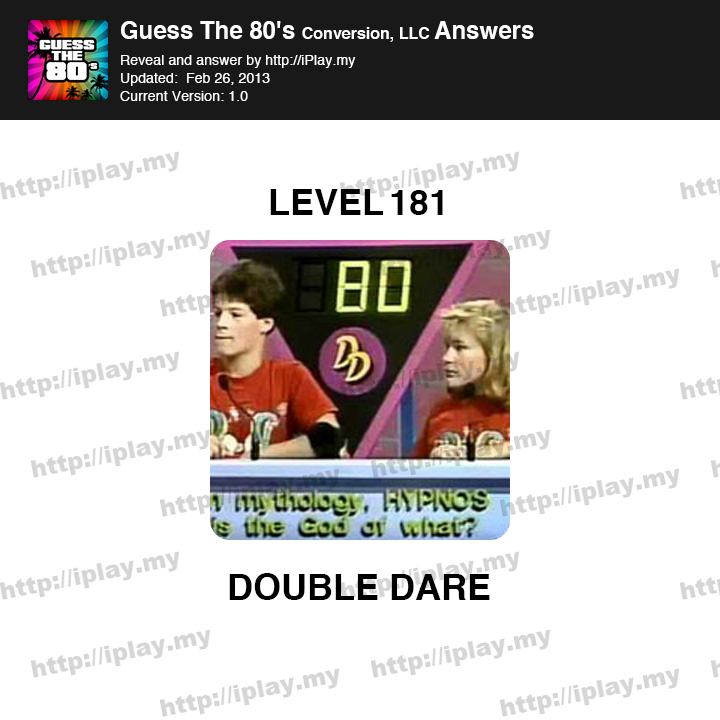 Guess the 80's Level 181
