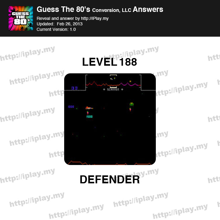Guess the 80's Level 188