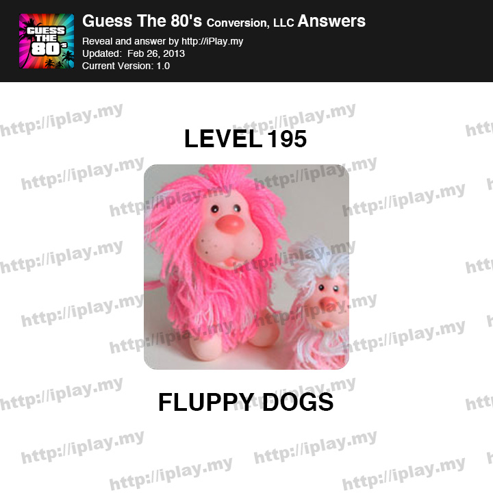 Guess the 80's Level 195