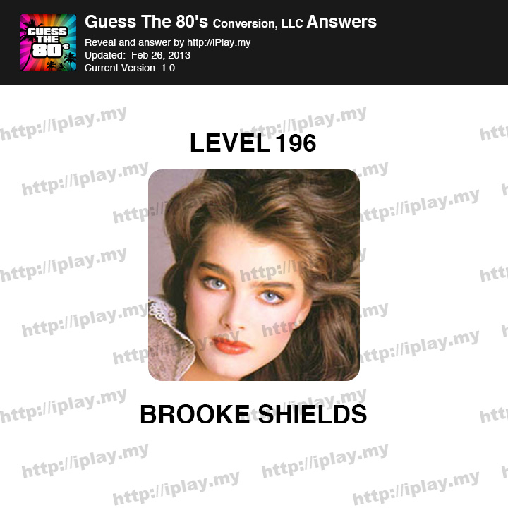 Guess the 80's Level 196