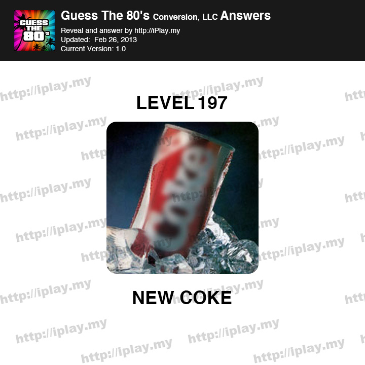 Guess the 80's Level 197