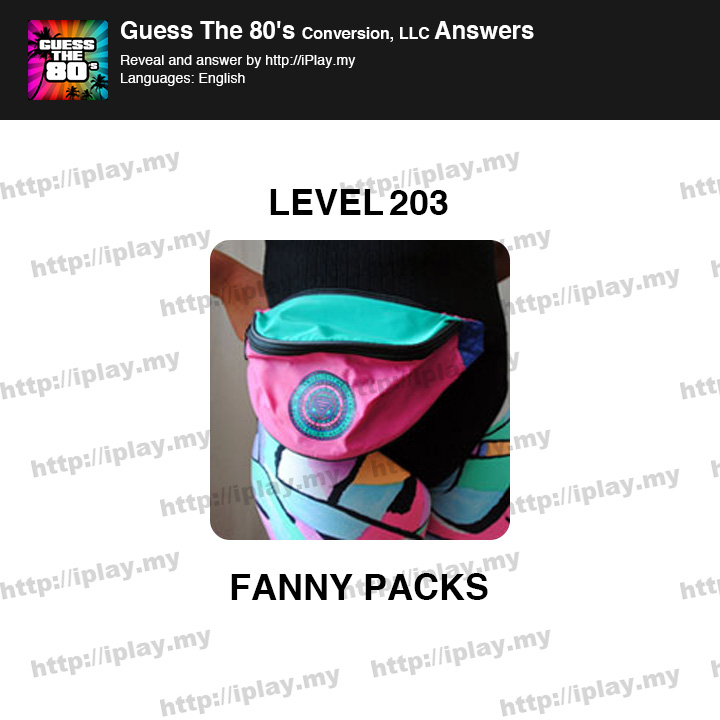Guess the 80's Level 203