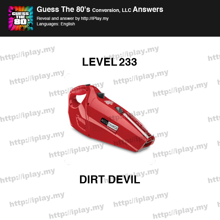 Guess the 80's Level 233