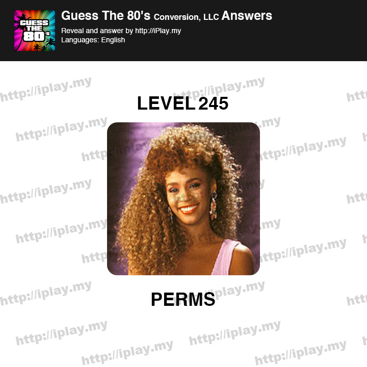Guess the 80's Level 245