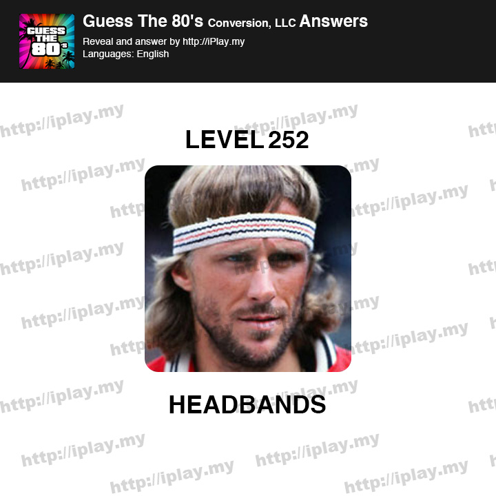 Guess the 80's Level 252