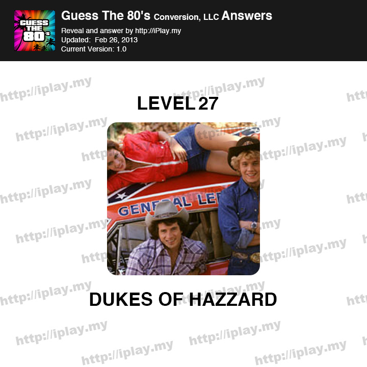 Guess the 80's Level 27