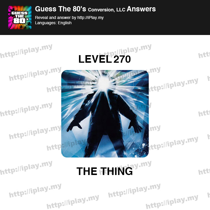 Guess the 80's Level 270