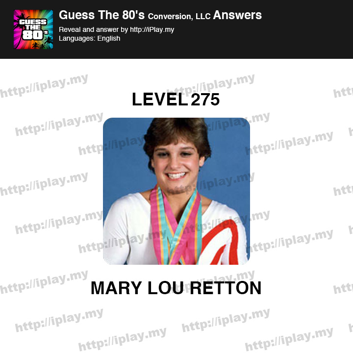 Guess the 80's Level 275