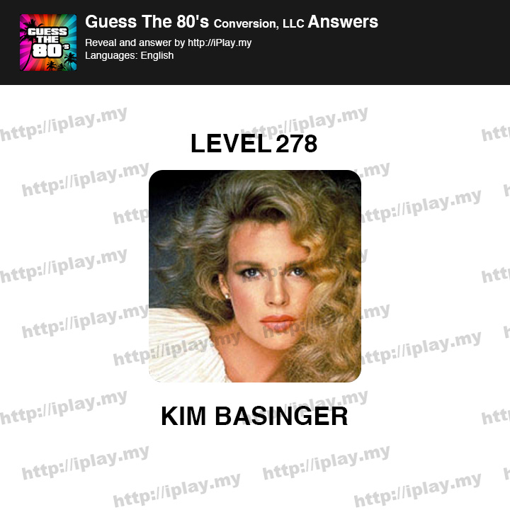 Guess the 80's Level 278