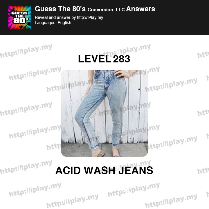 Guess the 80's Level 283