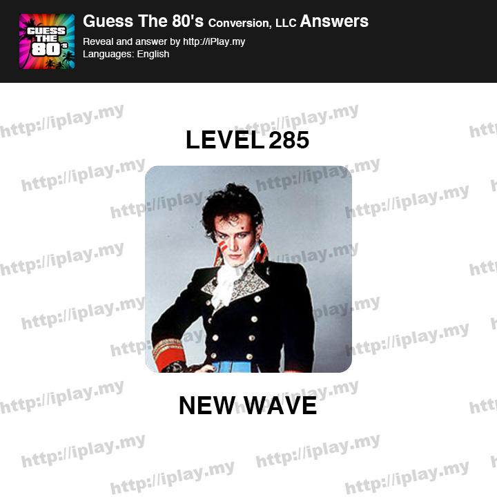 Guess the 80's Level 285