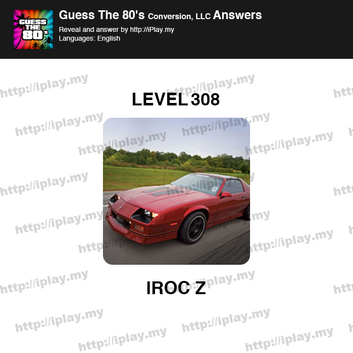 Guess the 80's Level 308