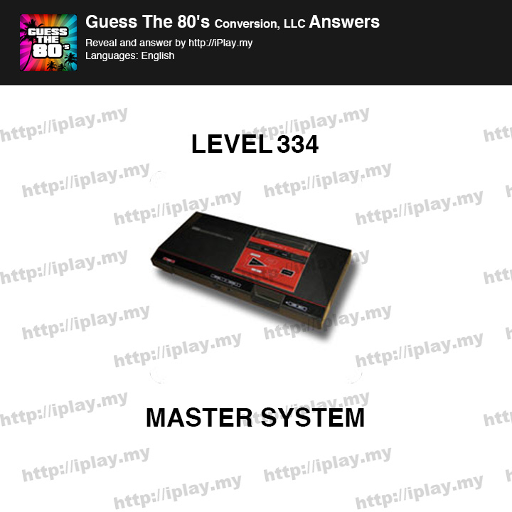 Guess the 80's Level 334