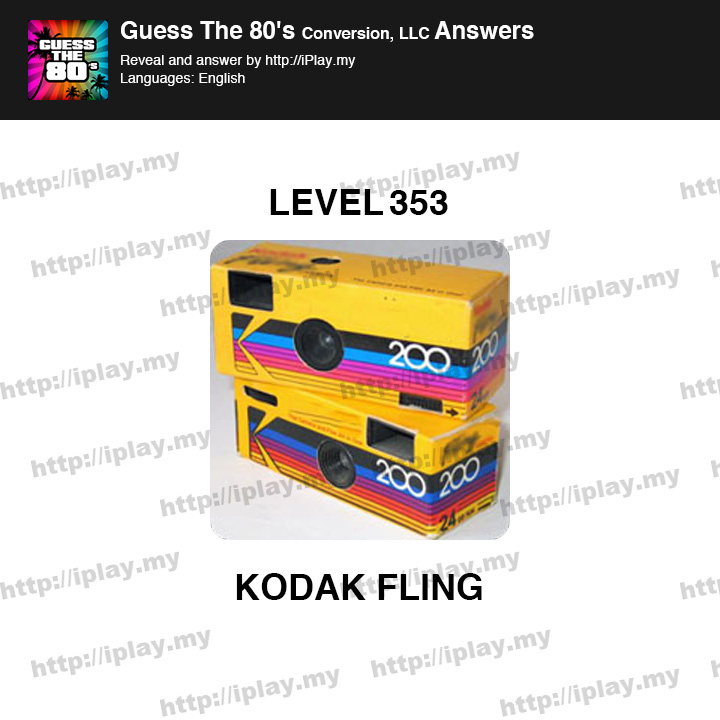 Guess the 80's Level 353