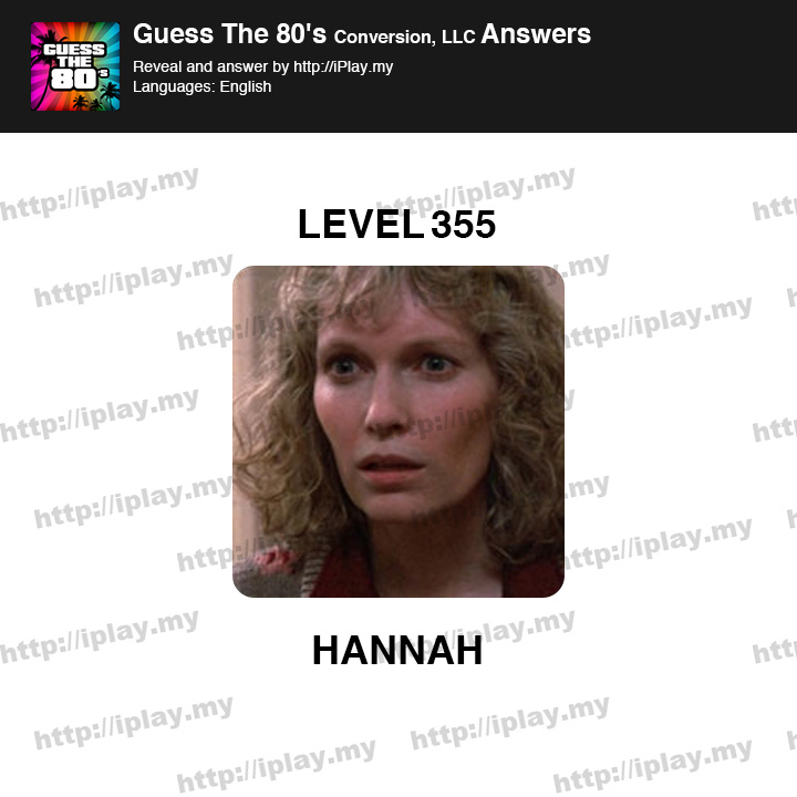 Guess the 80's Level 355