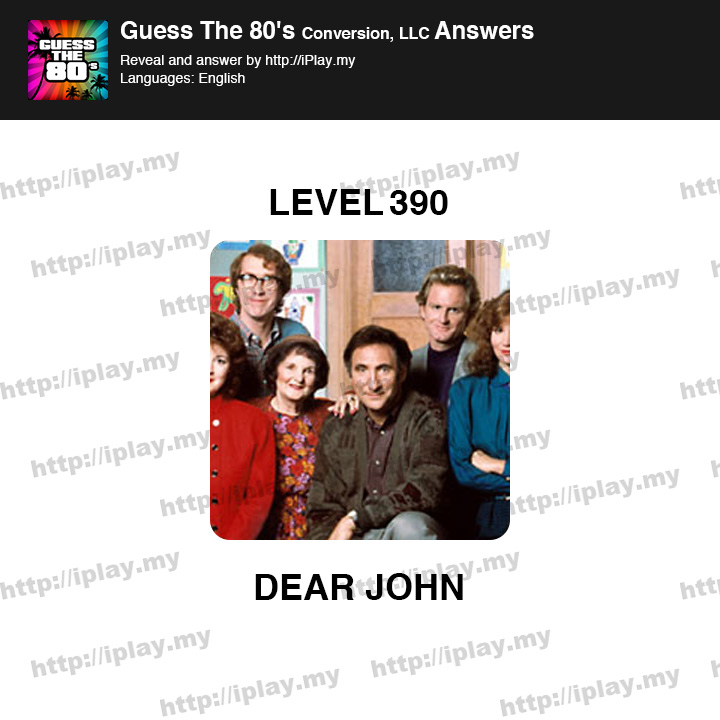 Guess the 80's Level 390