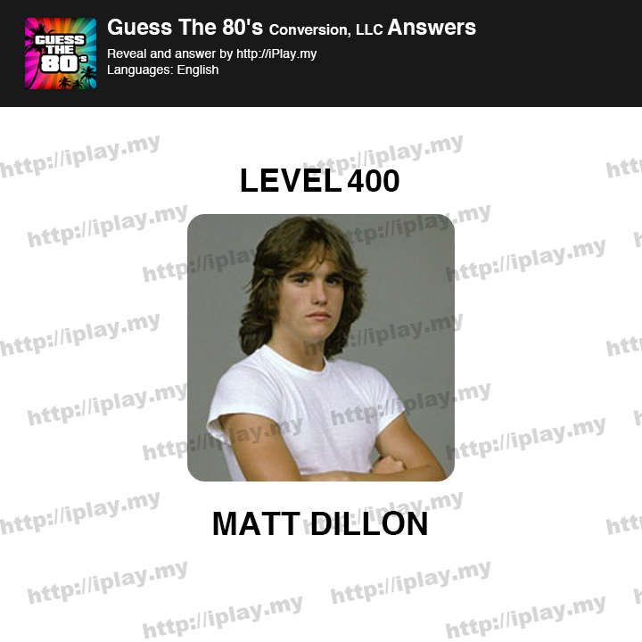 Guess the 80's Level 400