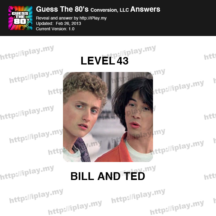 Guess the 80's Level 43