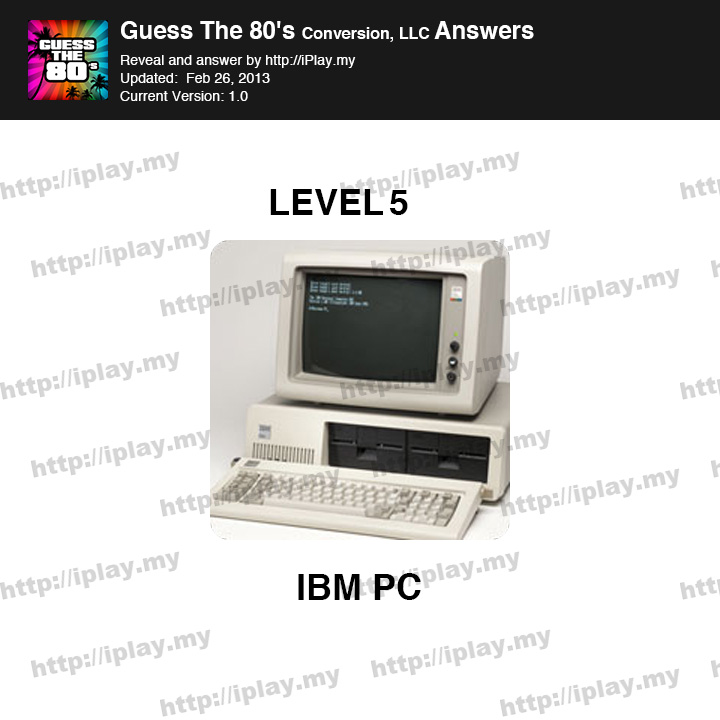 Guess the 80's Level 5