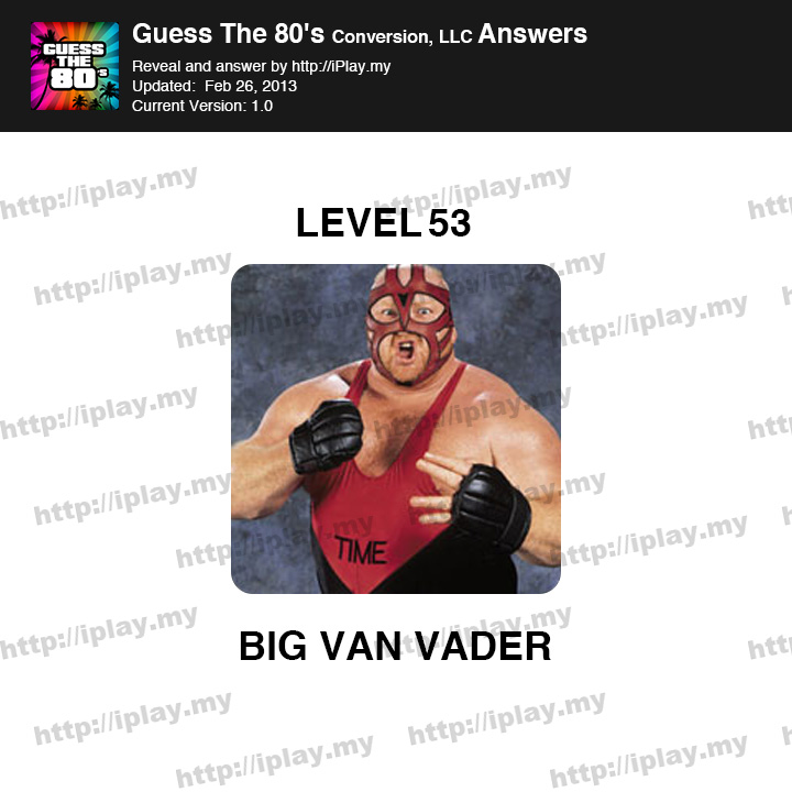Guess the 80's Level 53