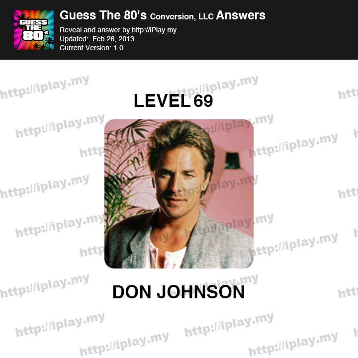Guess the 80's Level 69
