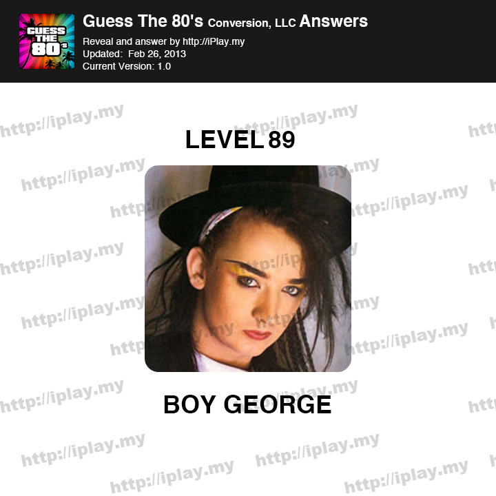Guess the 80's Level 89