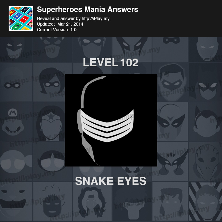 Superheroes Mania Level 102