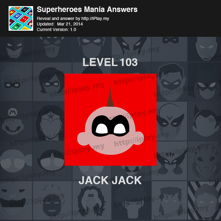 Superheroes Mania Level 103