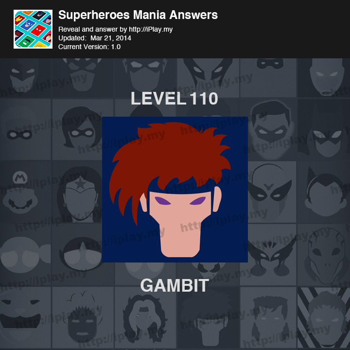 Superheroes Mania Level 110