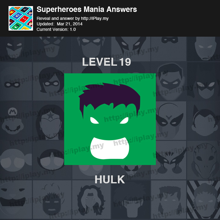 Superheroes Mania Level 19