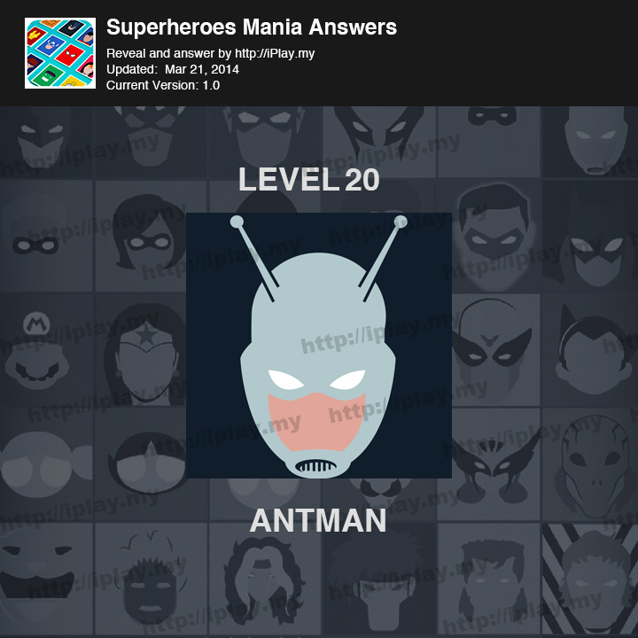 Superheroes Mania Level 20