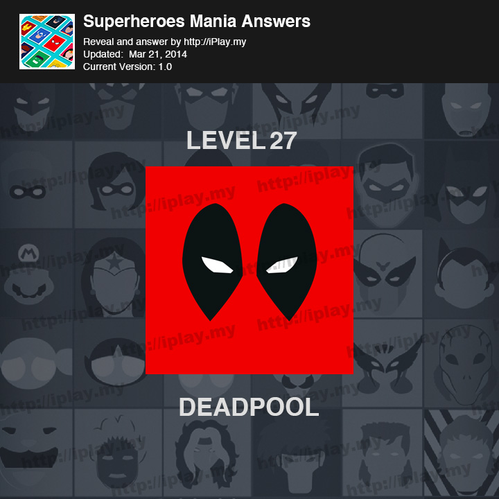Superheroes Mania Level 27