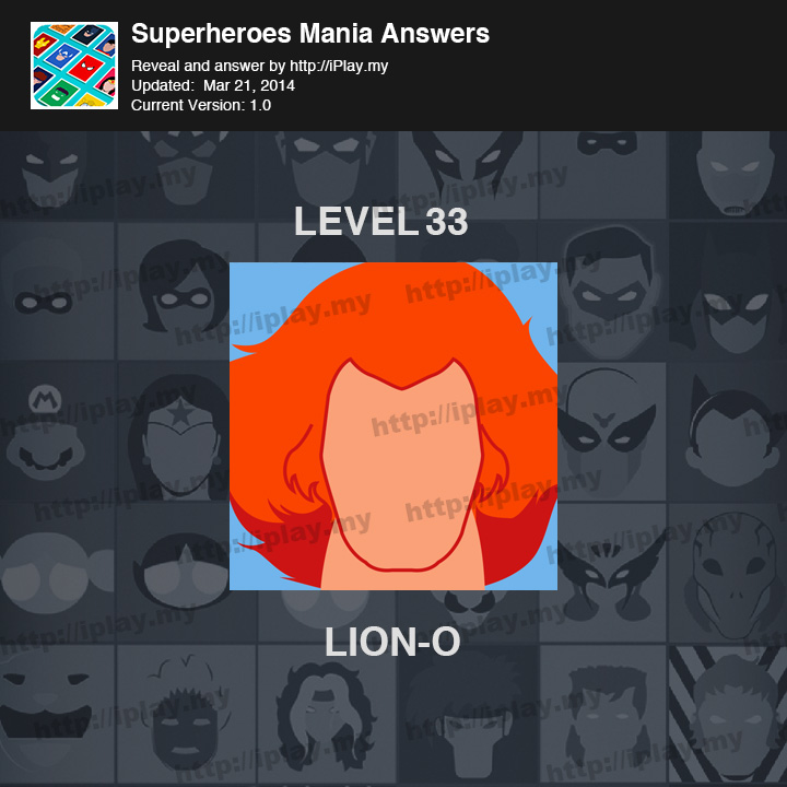 Superheroes Mania Level 33